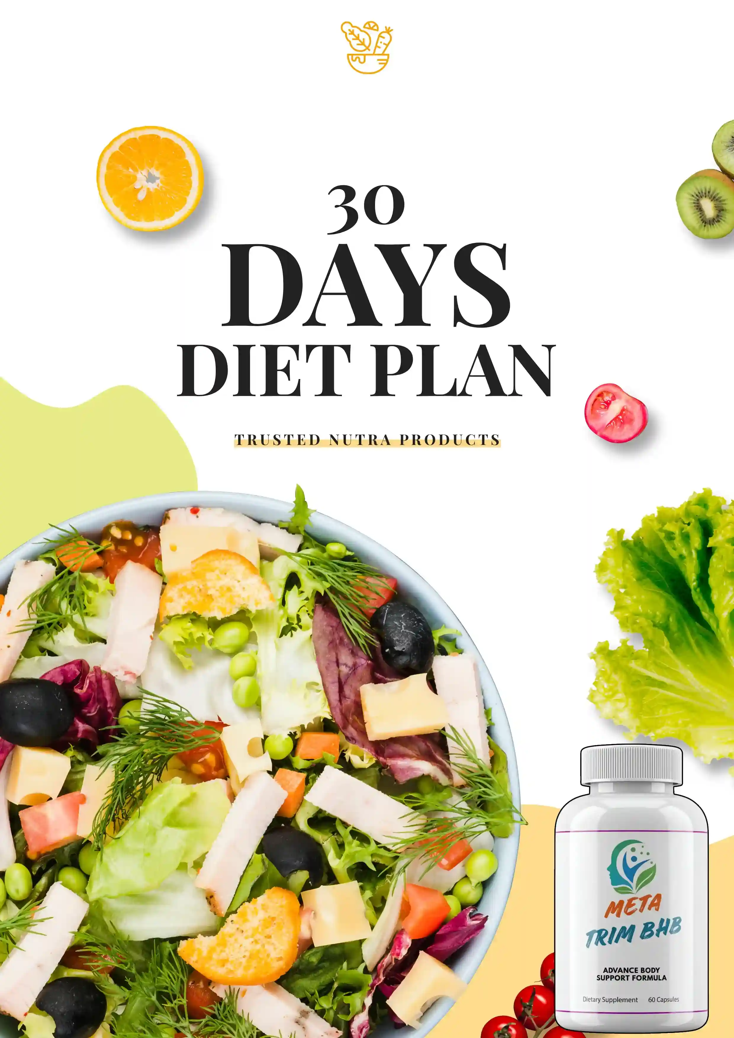 Free 30-Day Diet Plan bonus with MetaTrim BHB 6-bottle purchase